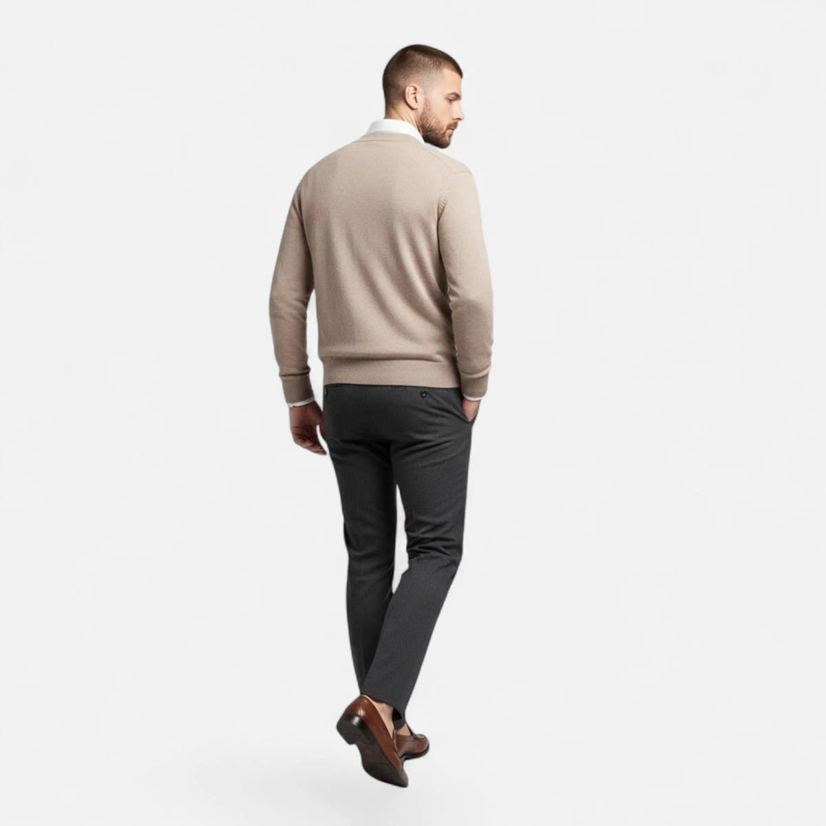 Lightweight Loose V-Neck Knit Cardigan for Men