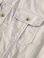 Lightweight Utility Cargo Shirt Relaxed Fit for Men