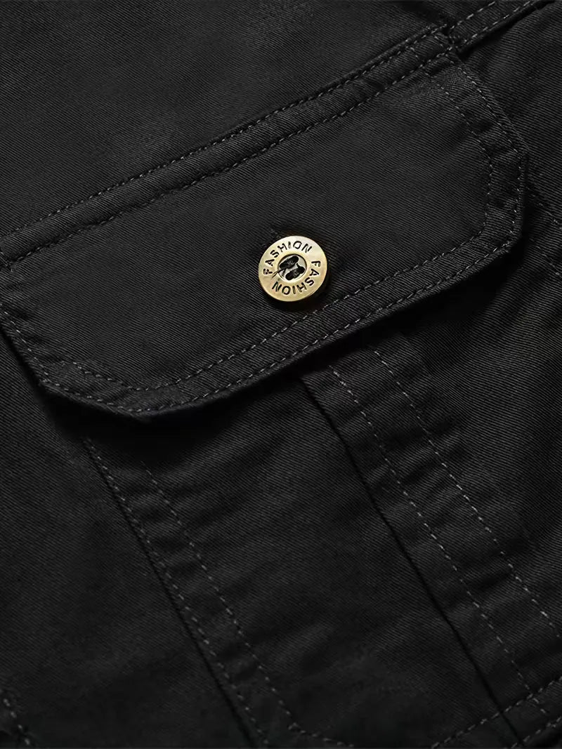 Lightweight Utility Cargo Shirt Relaxed Fit for Men