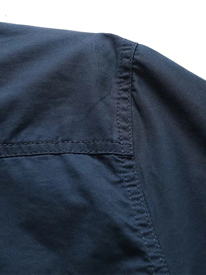 Lightweight Utility Cargo Shirt Relaxed Fit for Men