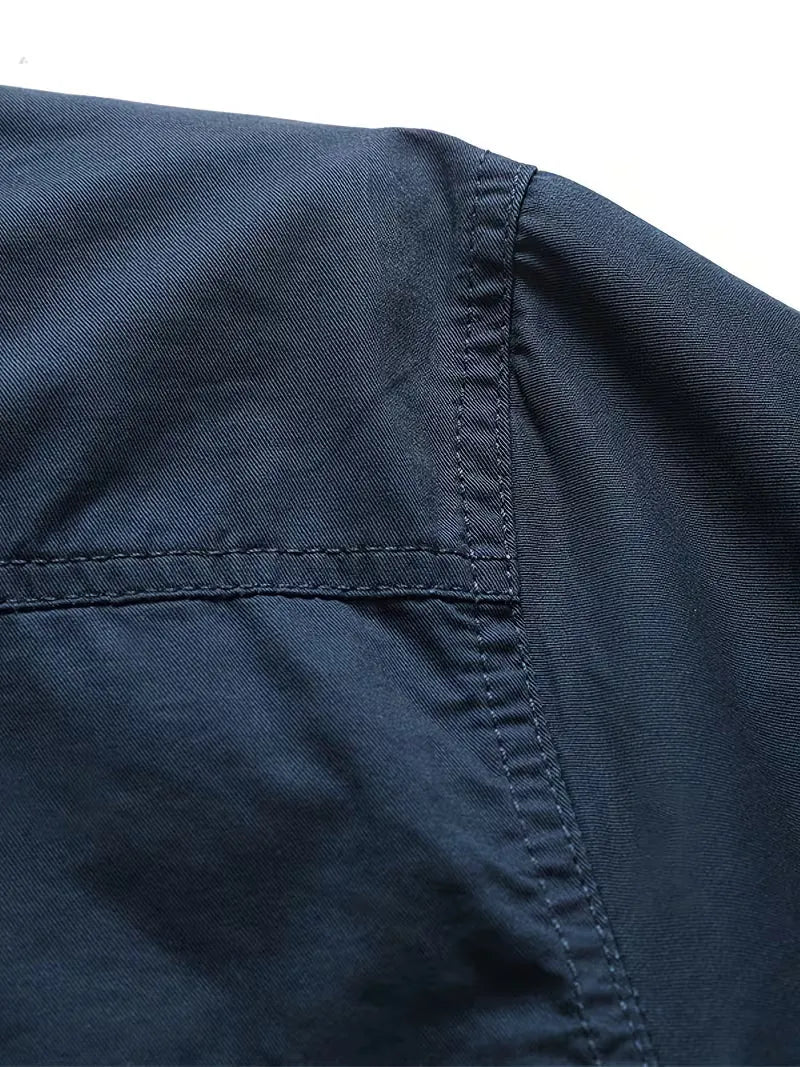 Lightweight Utility Cargo Shirt Relaxed Fit for Men