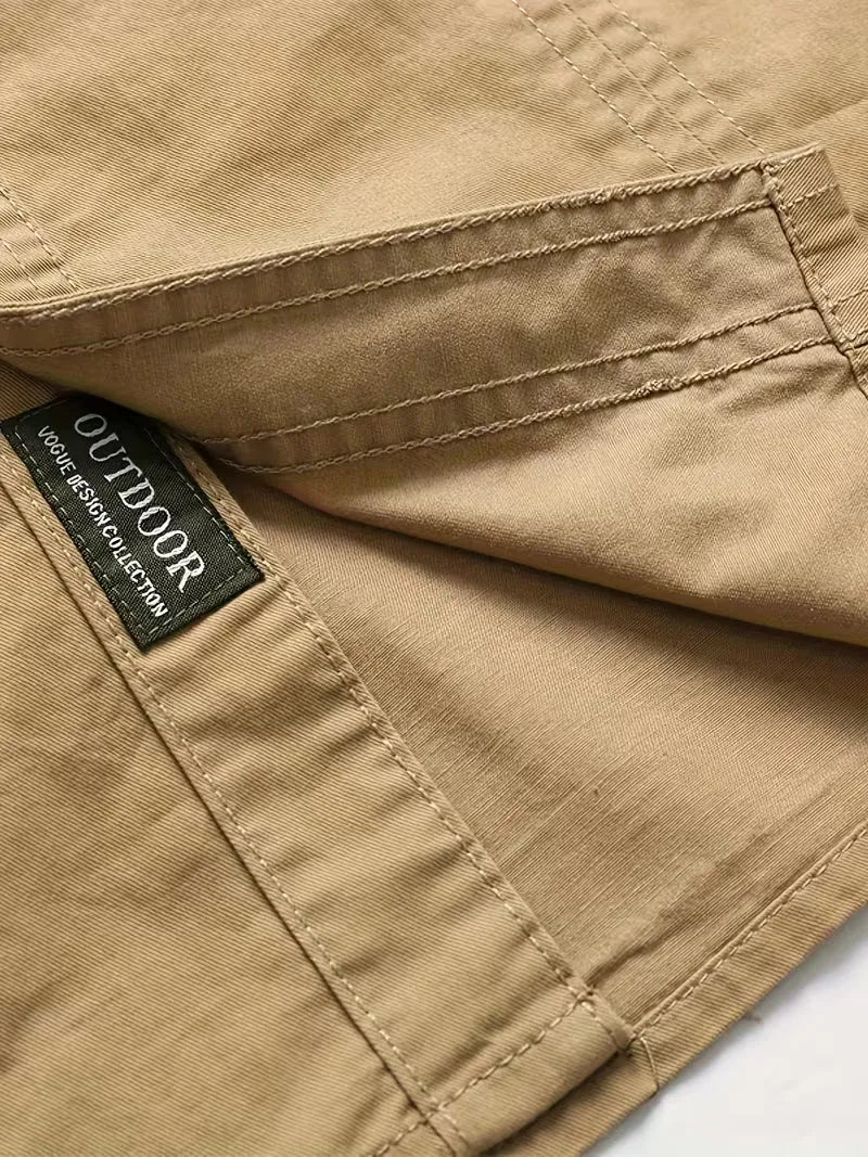 Lightweight Utility Cargo Shirt Relaxed Fit for Men
