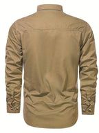 Lightweight Utility Cargo Shirt Relaxed Fit for Men