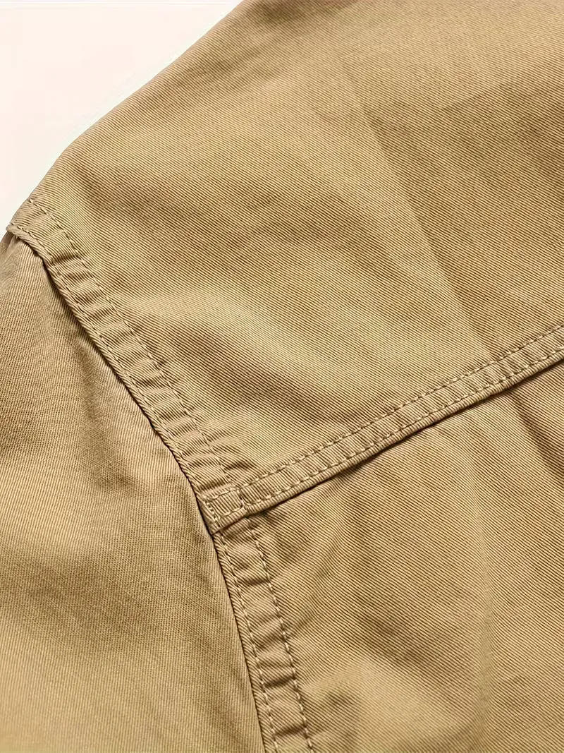 Lightweight Utility Cargo Shirt Relaxed Fit for Men