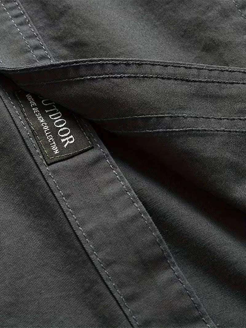 Lightweight Utility Cargo Shirt Relaxed Fit for Men