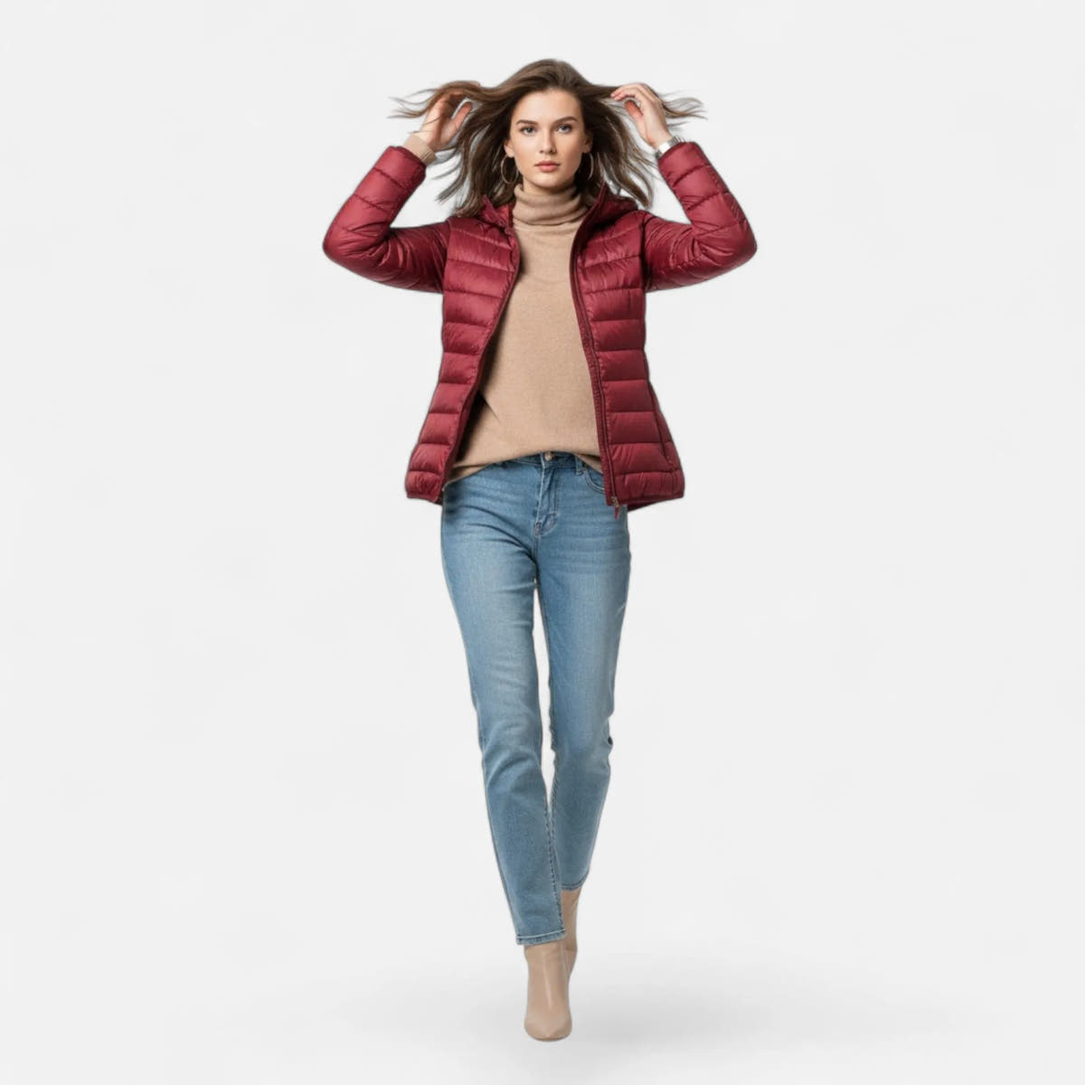 Liliana | Women's Hooded Lightweight Down Coat