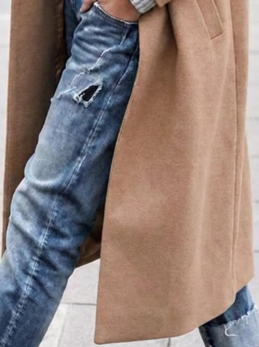 Maxine | Women's Oversized Longline Wool-Look Coat