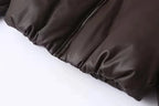 Melina | Women's Oversized Faux Leather Bomber Jacket