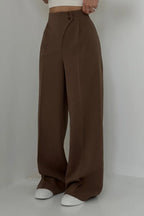 Melisande | Women's Wide Leg High Waist Trousers