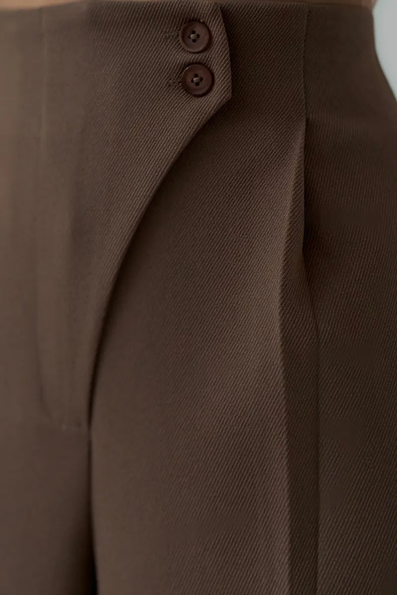 Melisande | Women's Wide Leg High Waist Trousers