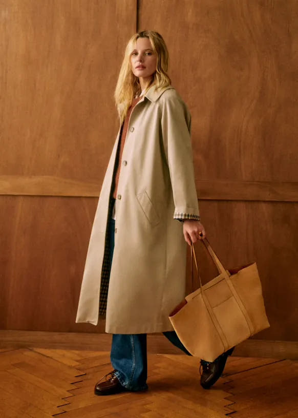Mirabel | Women's Classic Trench Coat with Button Closure
