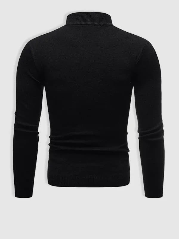 Modern Slim Fit Turtleneck Pullover Sweater for Men