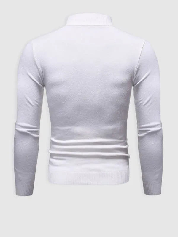 Modern Slim Fit Turtleneck Pullover Sweater for Men