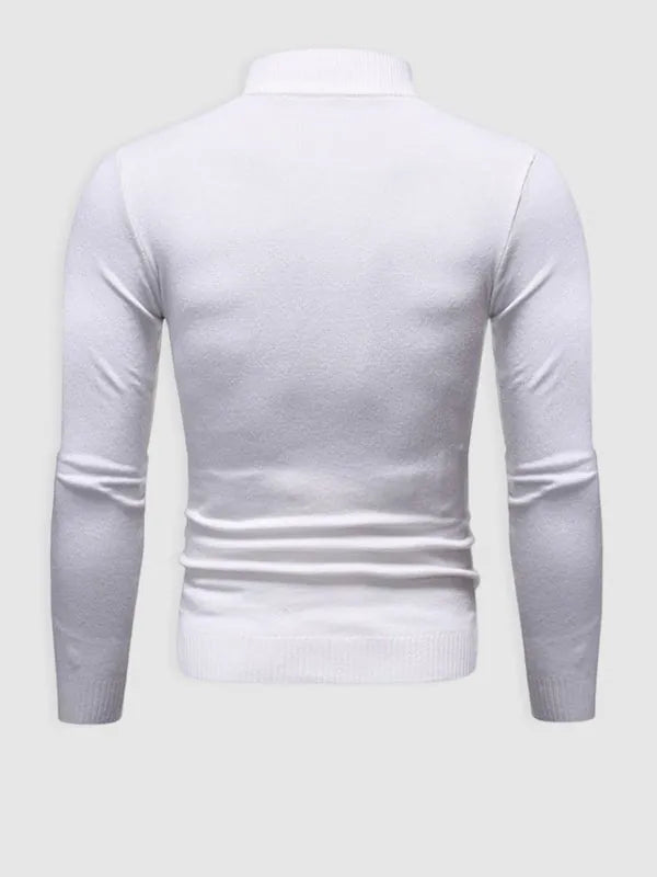Modern Slim Fit Turtleneck Pullover Sweater for Men
