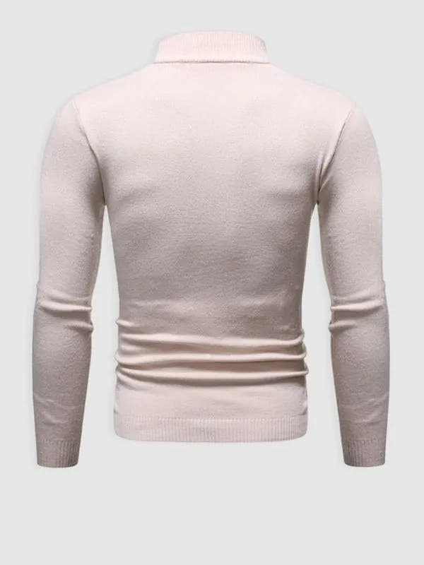 Modern Slim Fit Turtleneck Pullover Sweater for Men