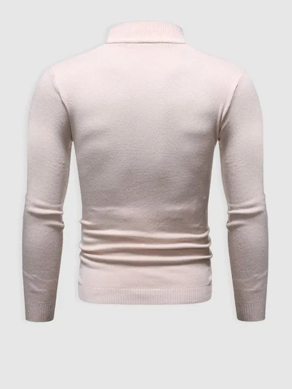 Modern Slim Fit Turtleneck Pullover Sweater for Men