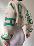 Odette | Women's Oversized Statement-Print Sweatshirt