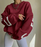 Odette | Women's Oversized Statement-Print Sweatshirt