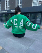 Odette | Women's Oversized Statement-Print Sweatshirt