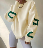 Odette | Women's Oversized Statement-Print Sweatshirt