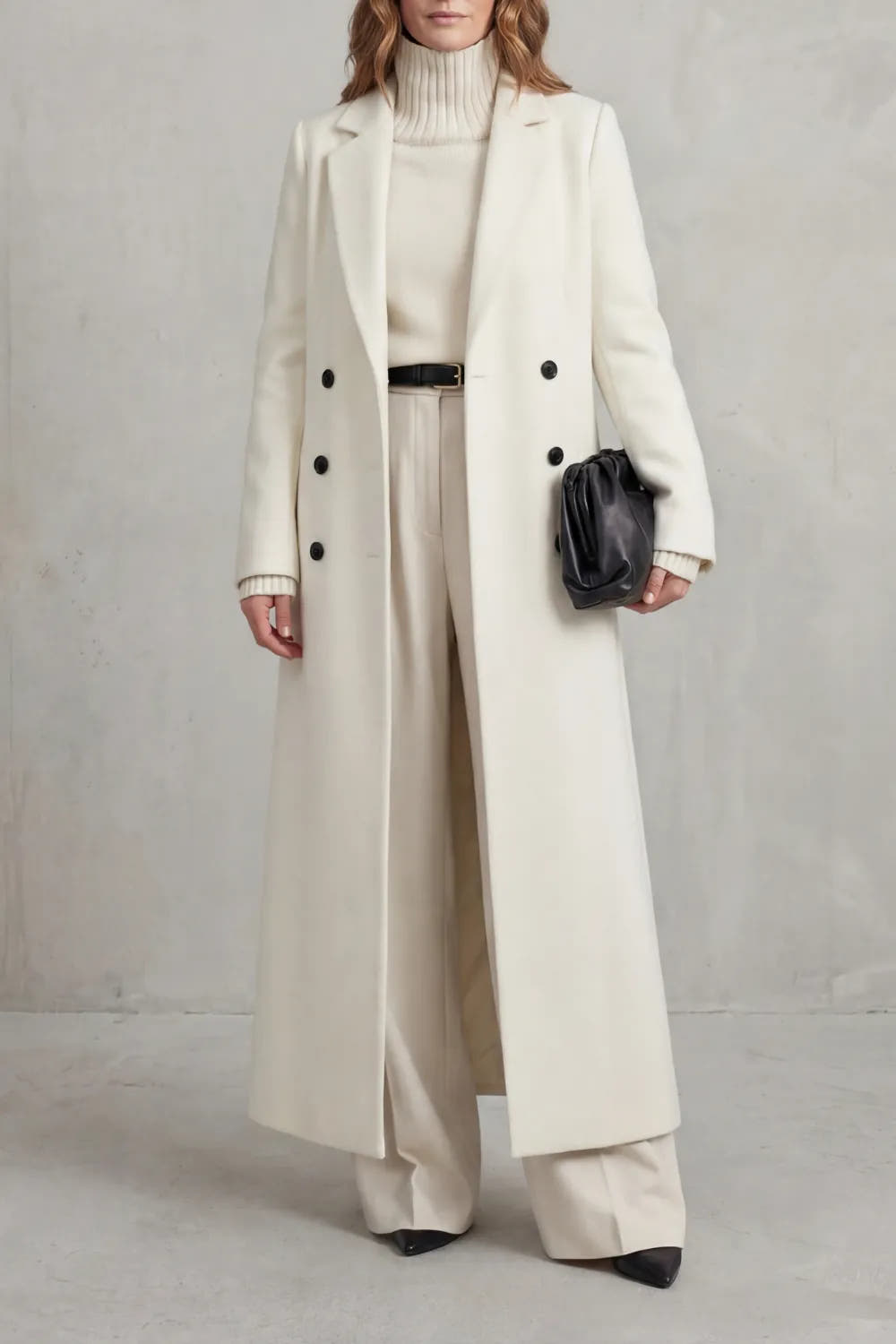 Ottilie | Women's Longline Wool-Effect Tailored Coat