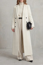 Ottilie | Women's Longline Wool-Effect Tailored Coat