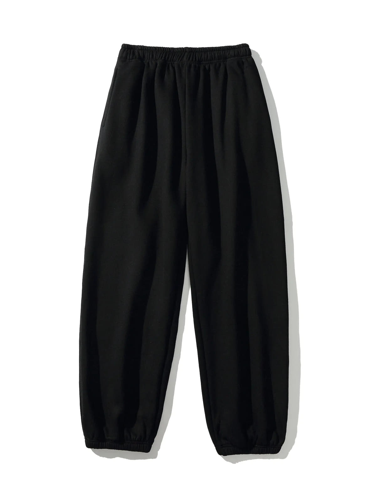 Oversized Fleece-Lined Wide Leg Sweatpants for Men