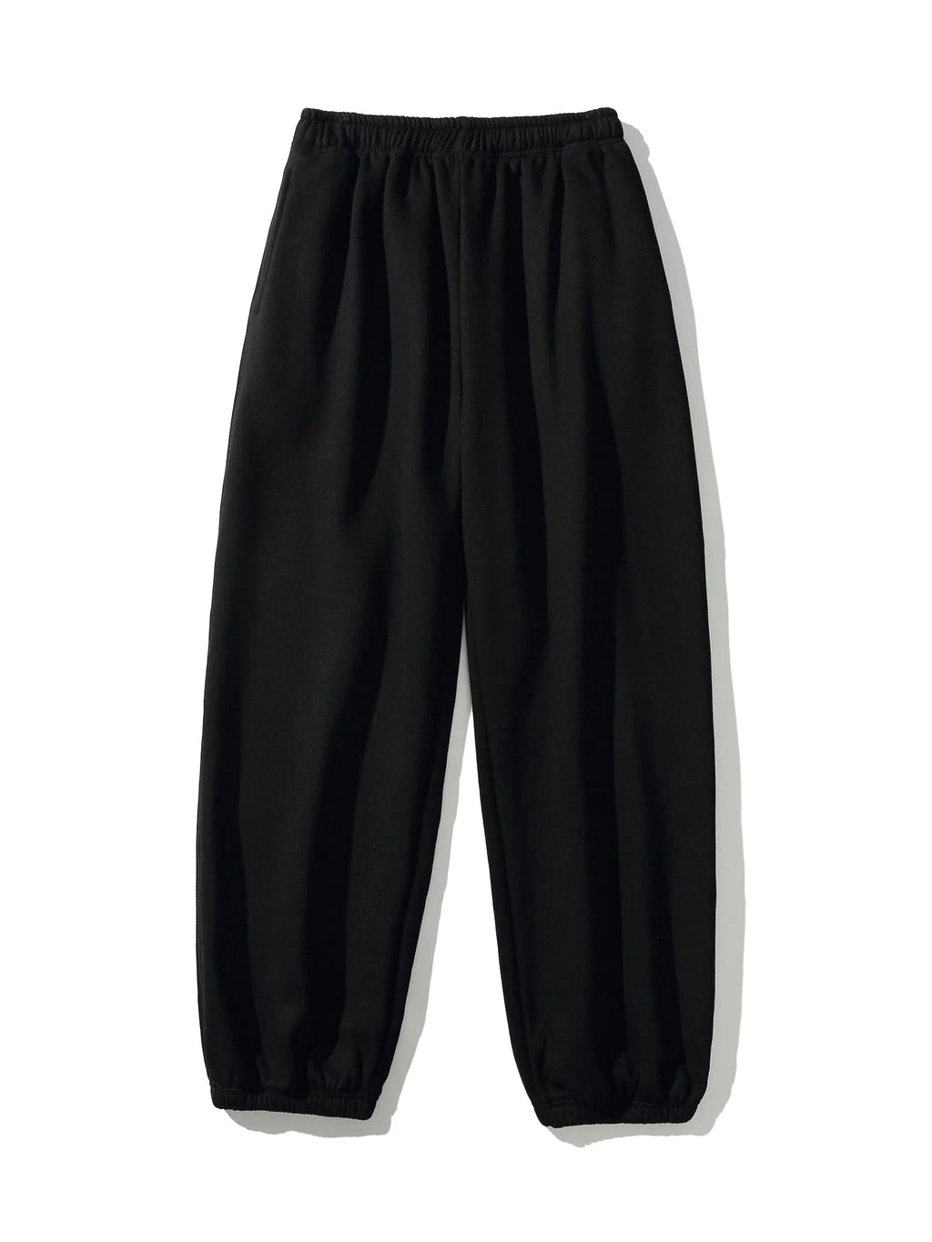 Oversized Fleece-Lined Wide Leg Sweatpants for Men