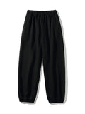Oversized Fleece-Lined Wide Leg Sweatpants for Men