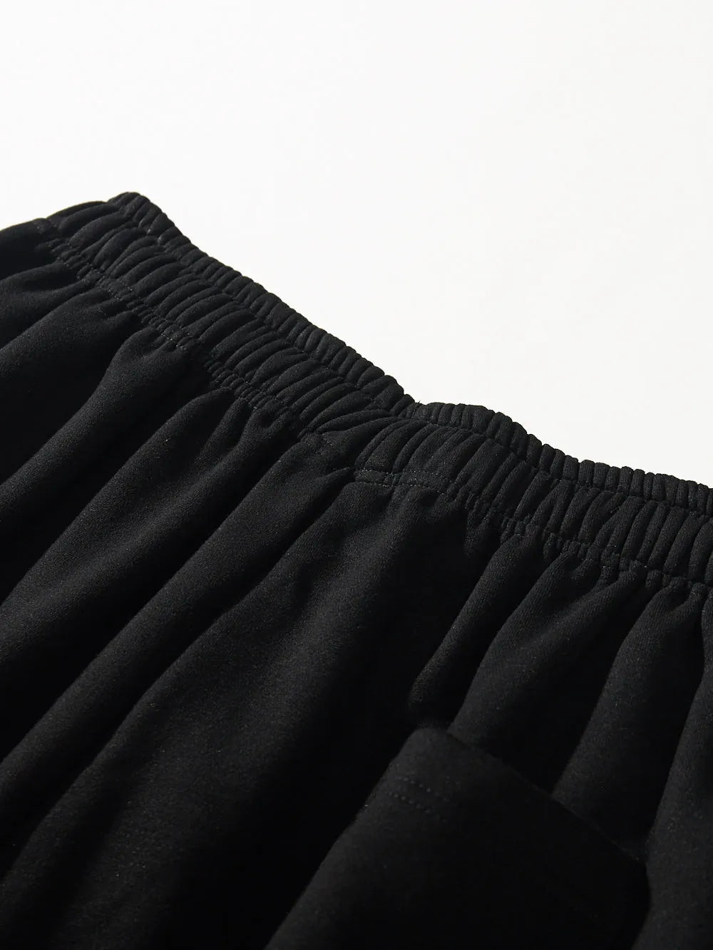 Oversized Fleece-Lined Wide Leg Sweatpants for Men