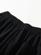 Oversized Fleece-Lined Wide Leg Sweatpants for Men