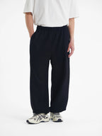 Oversized Fleece-Lined Wide Leg Sweatpants for Men