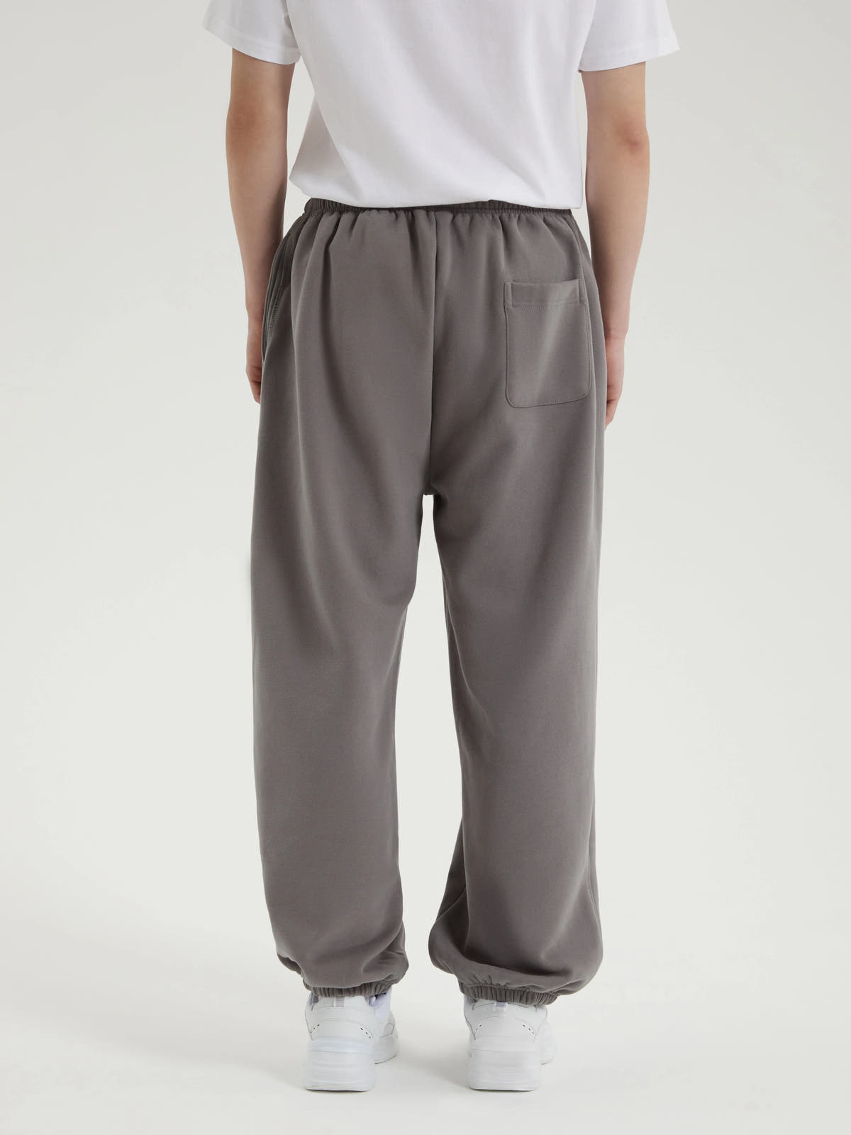 Oversized Fleece-Lined Wide Leg Sweatpants for Men