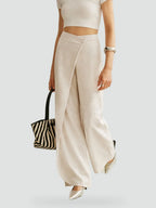 Pandora | Women's Asymmetric Wide-Leg Office Trousers