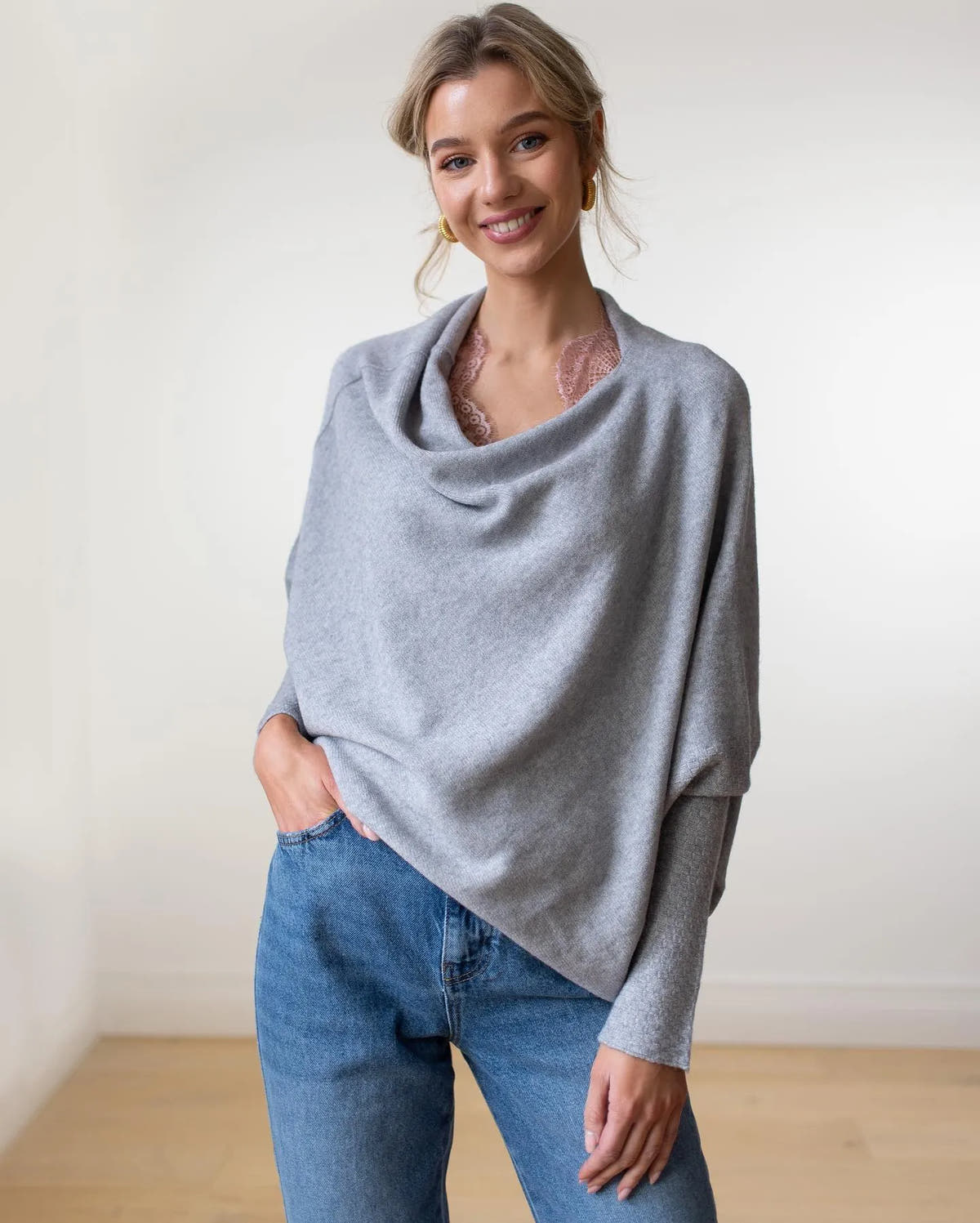 Philippa | Women's Off-Shoulder Loose-Fit Winter Sweater