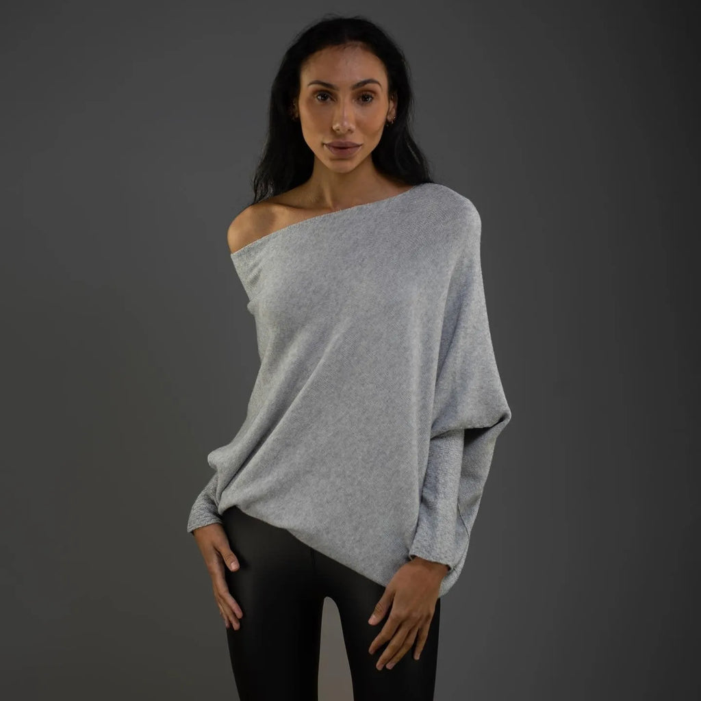 Philippa | Women's Off-Shoulder Loose-Fit Winter Sweater