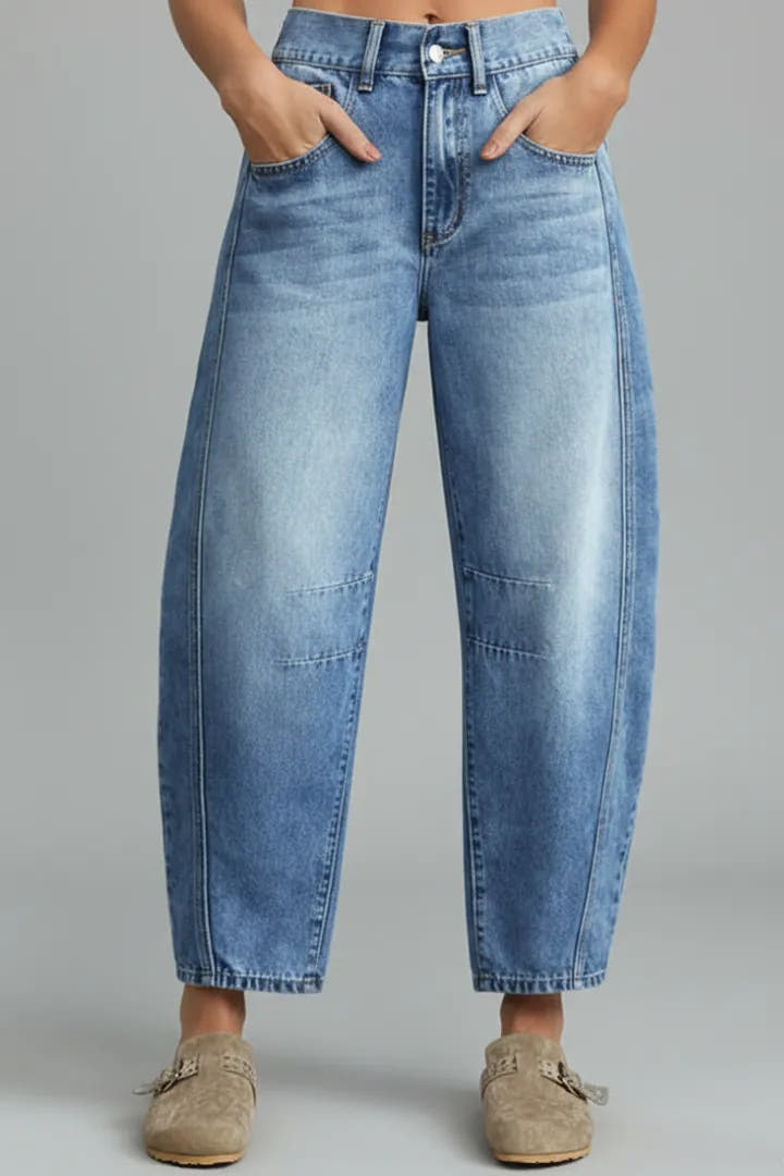 Primrose | Women's Mid-Waist Tapered Denim Jeans