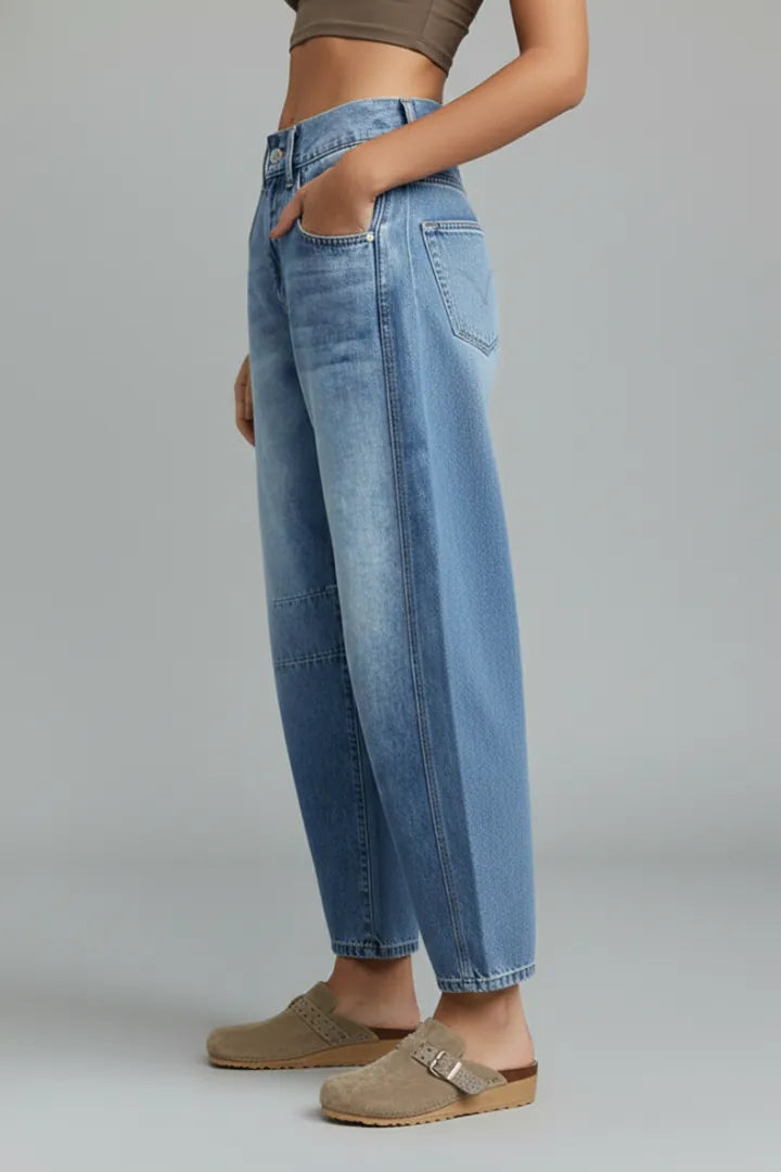 Primrose | Women's Mid-Waist Tapered Denim Jeans