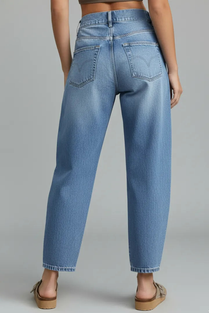 Primrose | Women's Mid-Waist Tapered Denim Jeans