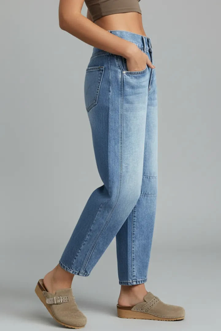 Primrose | Women's Mid-Waist Tapered Denim Jeans