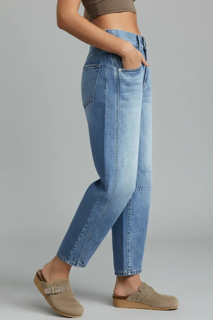 Primrose | Women's Mid-Waist Tapered Denim Jeans