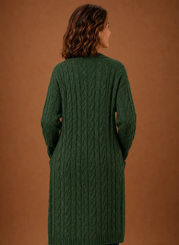 Prudence | Women's Hooded Cable Knit Cardigan