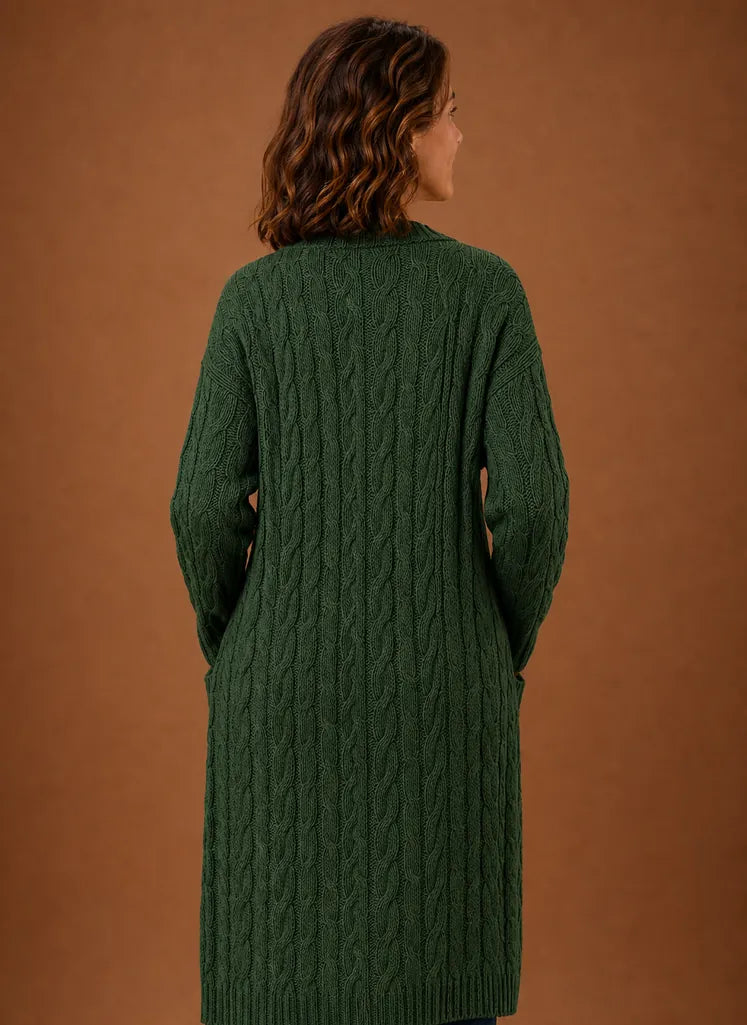 Prudence | Women's Hooded Cable Knit Cardigan