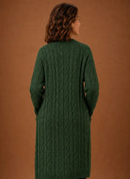 Prudence | Women's Hooded Cable Knit Cardigan