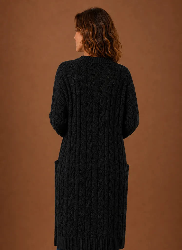 Prudence | Women's Hooded Cable Knit Cardigan