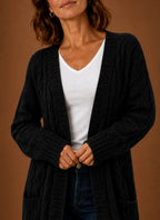 Prudence | Women's Hooded Cable Knit Cardigan