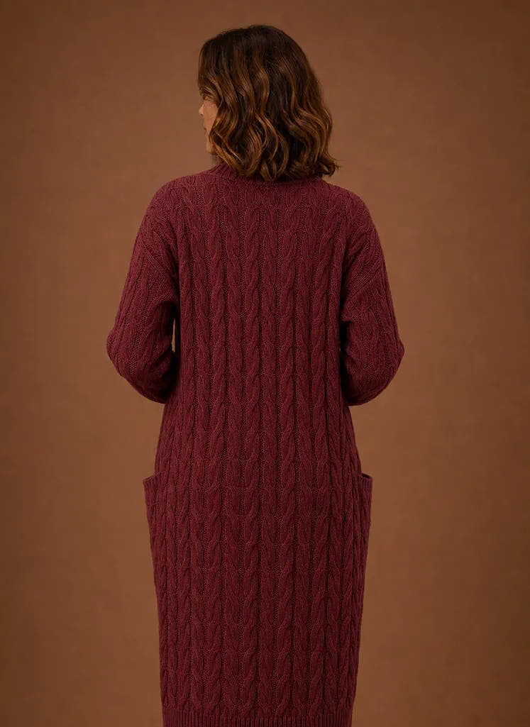 Prudence | Women's Hooded Cable Knit Cardigan