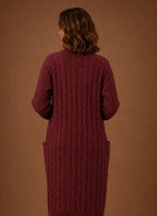 Prudence | Women's Hooded Cable Knit Cardigan