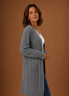 Prudence | Women's Hooded Cable Knit Cardigan