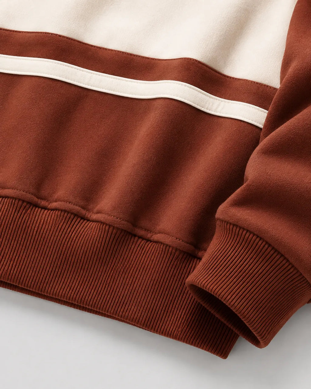 Relaxed Fit Color Block Rugby Polo Sweater for Men